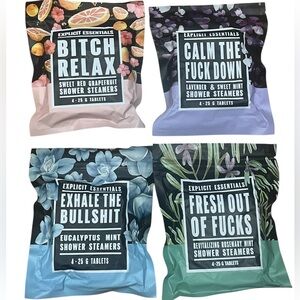 Funny Packaged Shower Steamers - Set of 4 in each package (buyers choice)